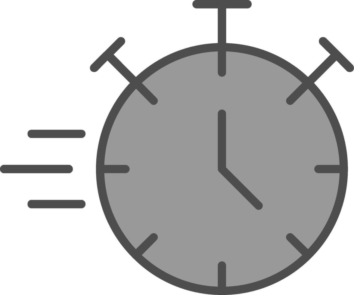 Stopwatch Fillay Icon vector