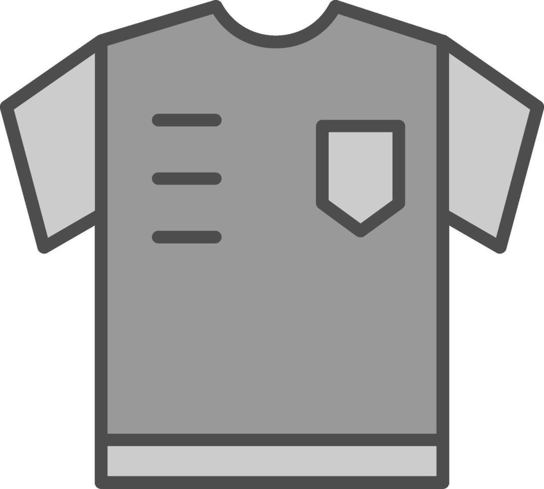 árbitro camisa relleno icono vector