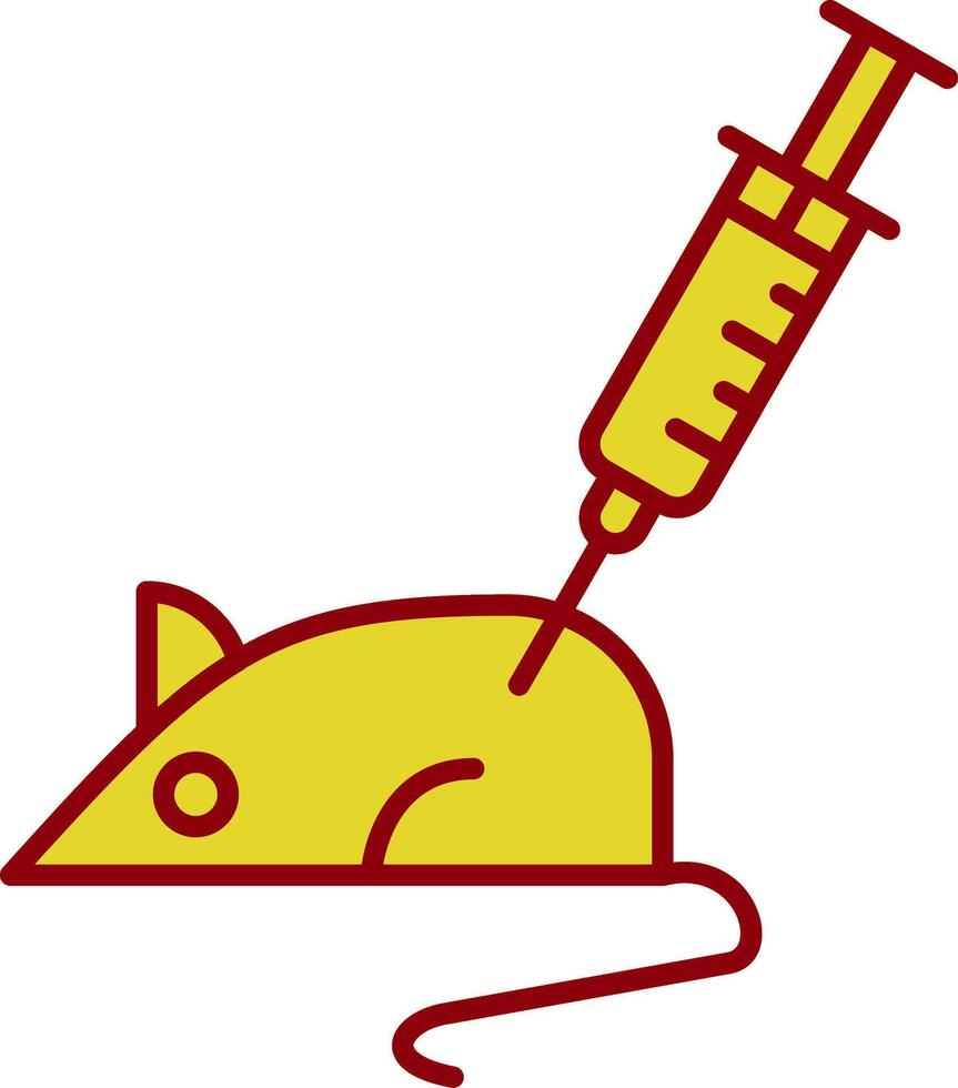 Animal Testing Line Two Color Icon vector