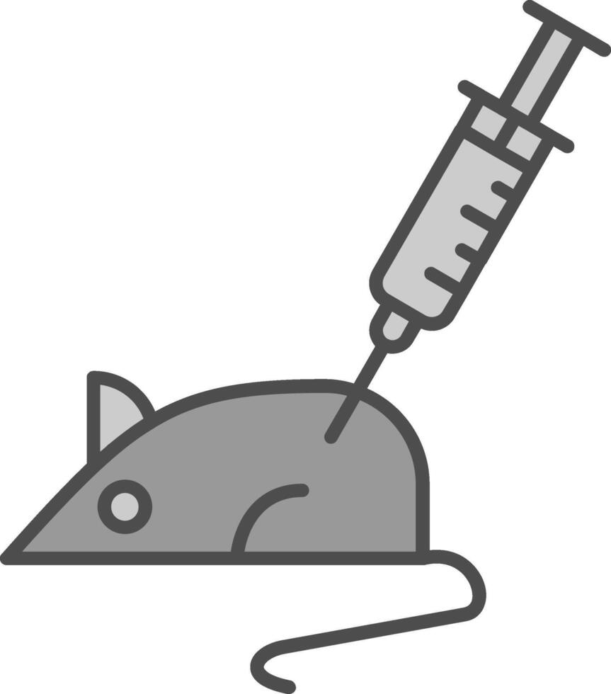 Animal Testing Fillay Icon vector