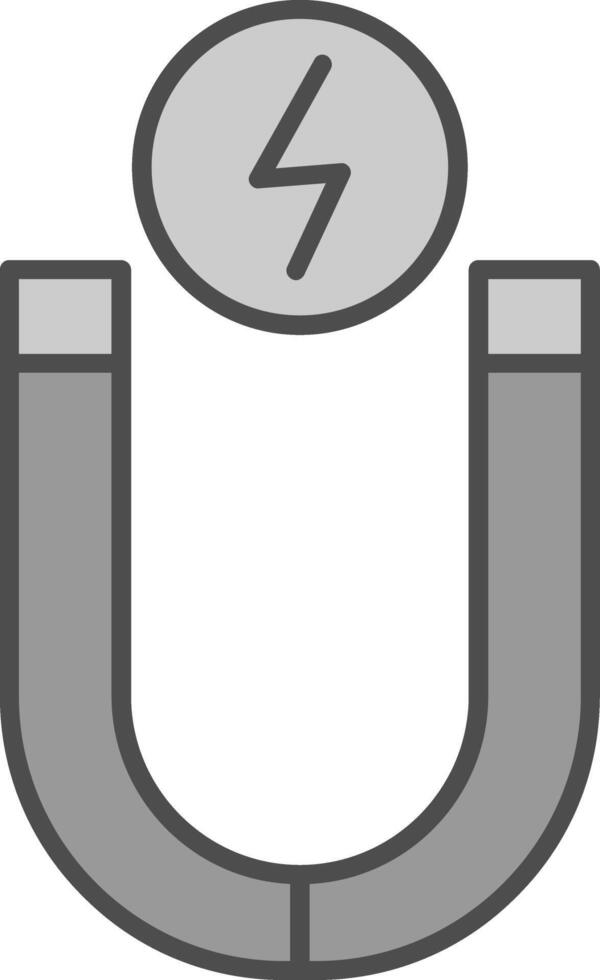 Magnet Line Two Color Icon vector