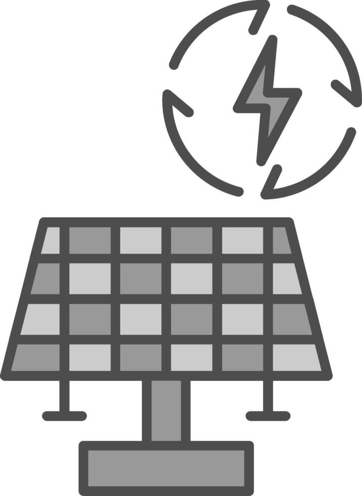 renovable energía relleno icono vector