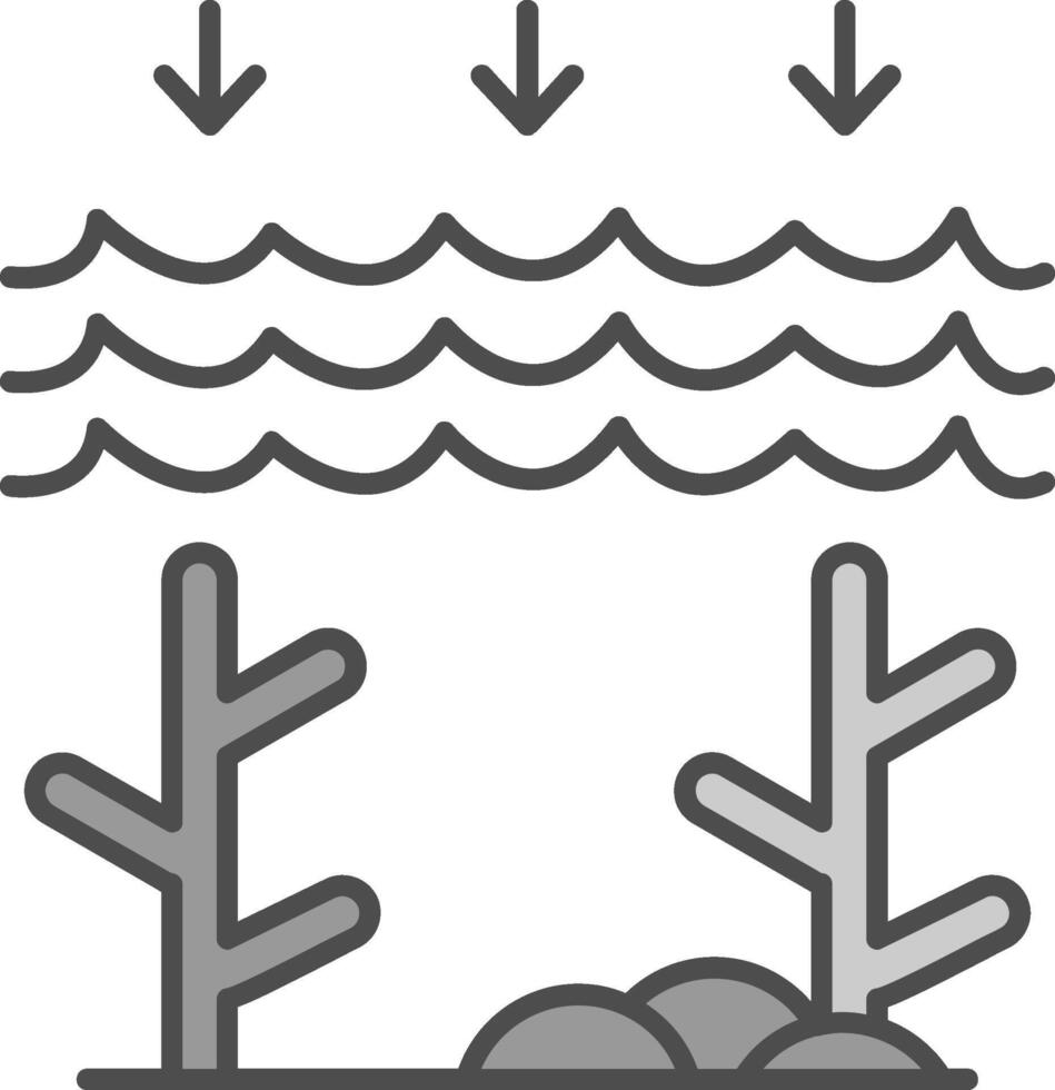 Ocean Acidity Fillay Icon vector