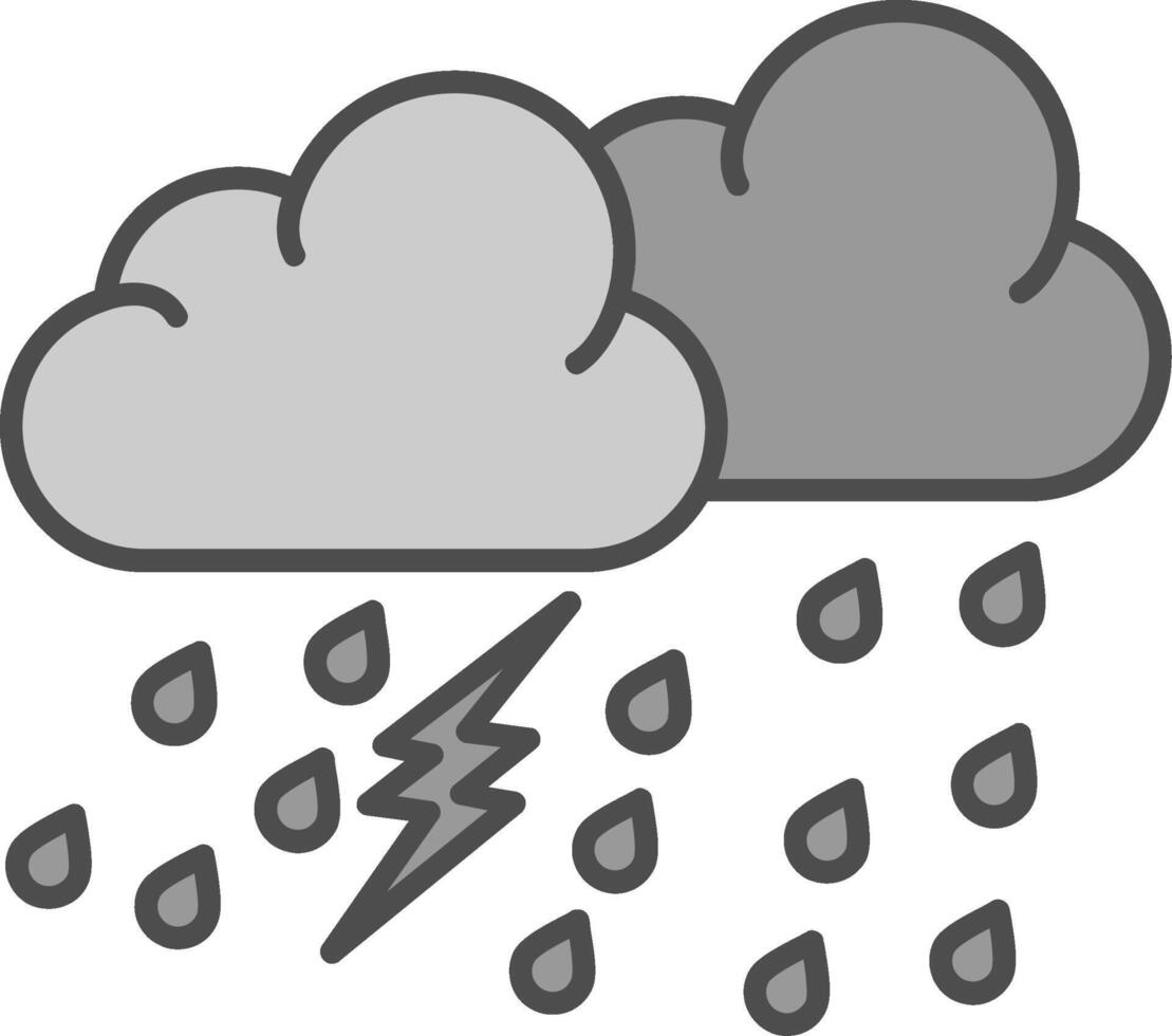 Extreme Weather Fillay Icon vector