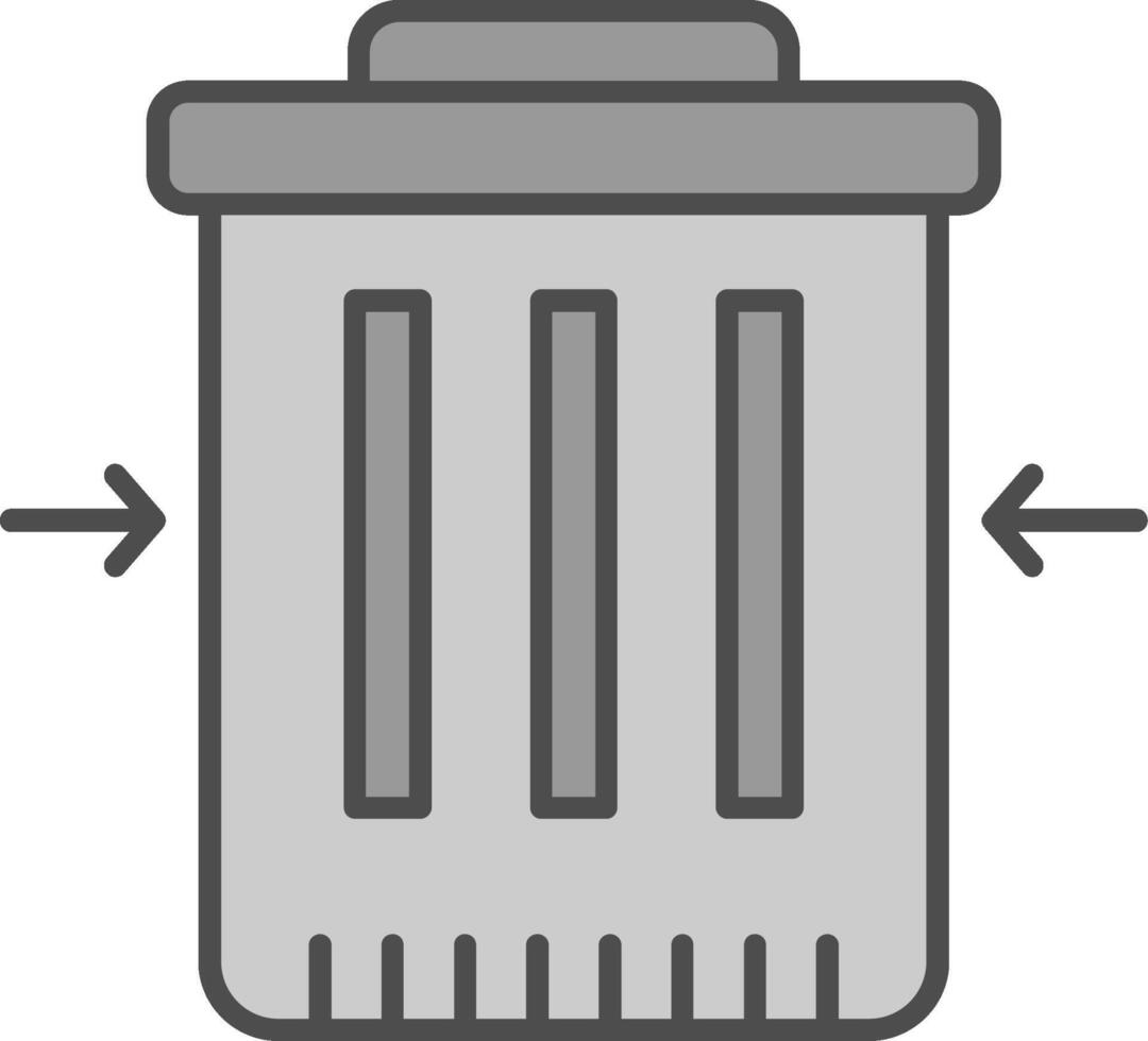 Waste Reduction Fillay Icon vector