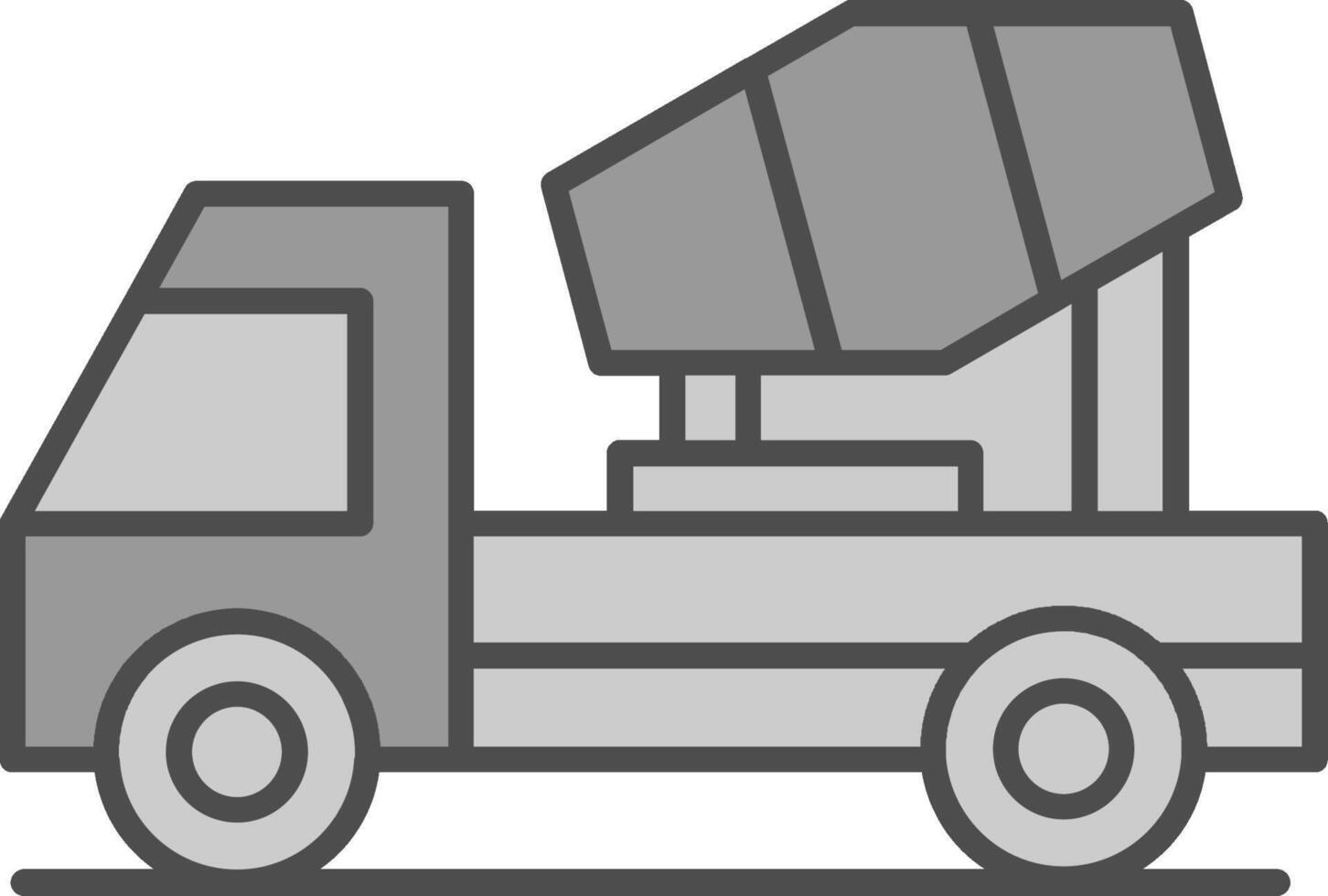 Concrete Mixer Fillay Icon vector