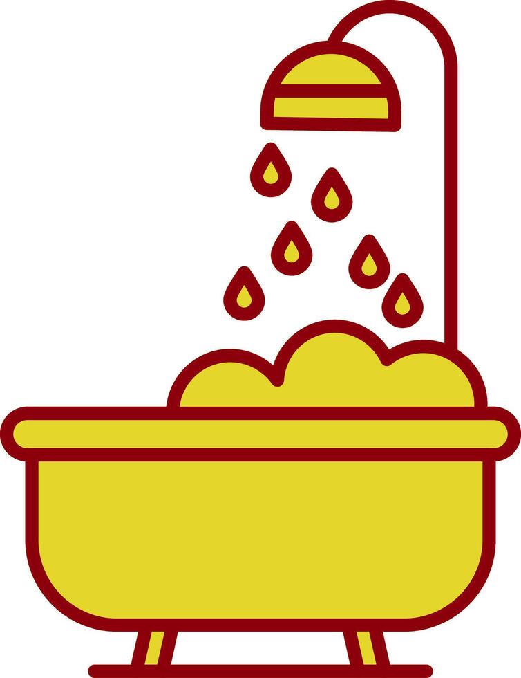 Bathtub Fillay Icon vector