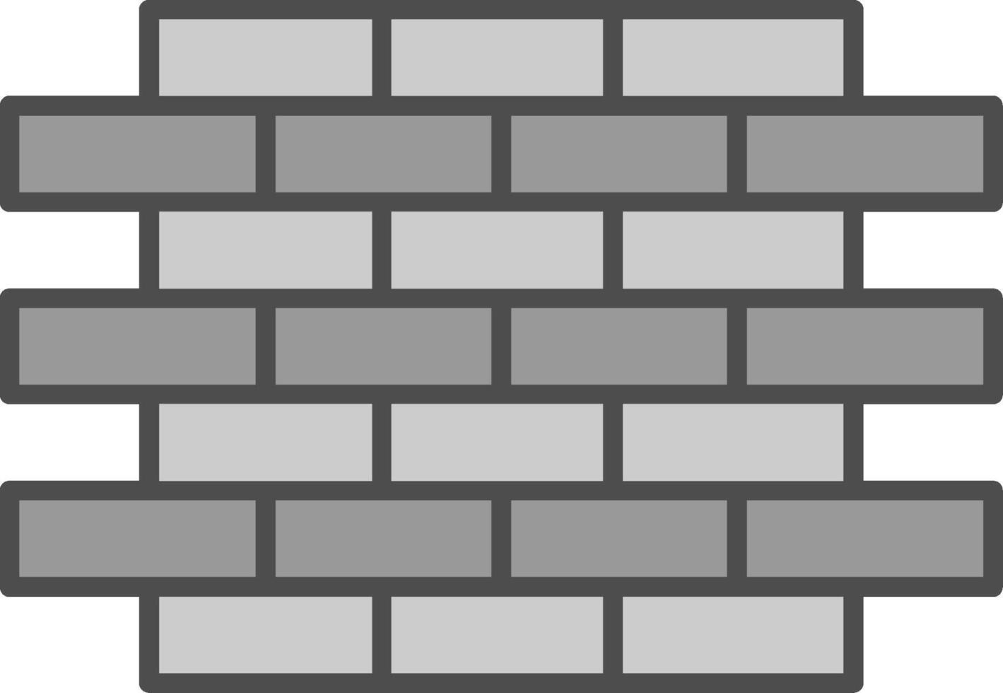 Brick Wall Fillay Icon vector