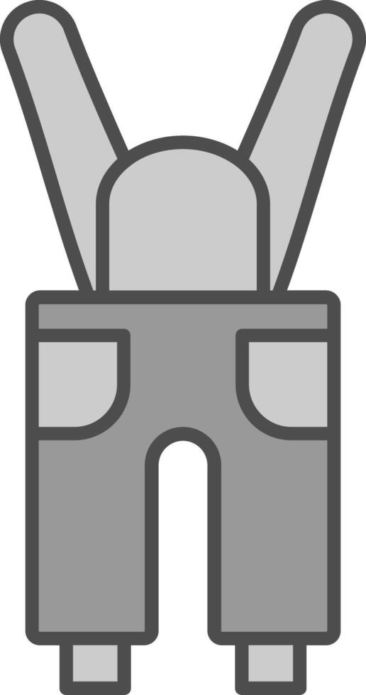 Coveralls Fillay Icon vector