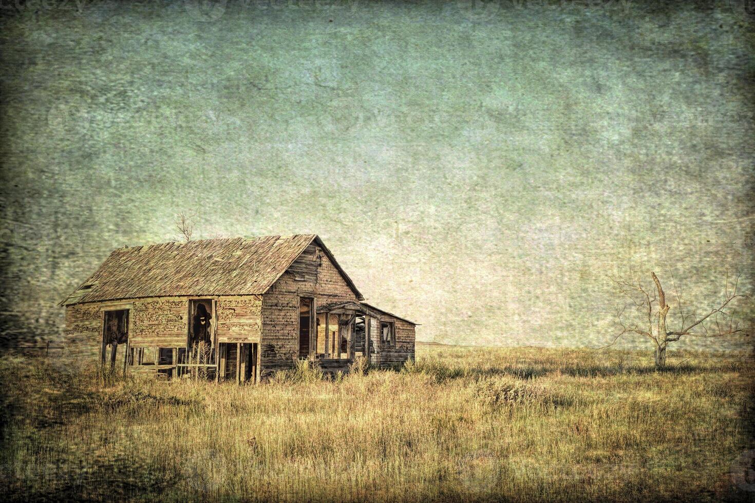 old homestead on Colorado prairie photo