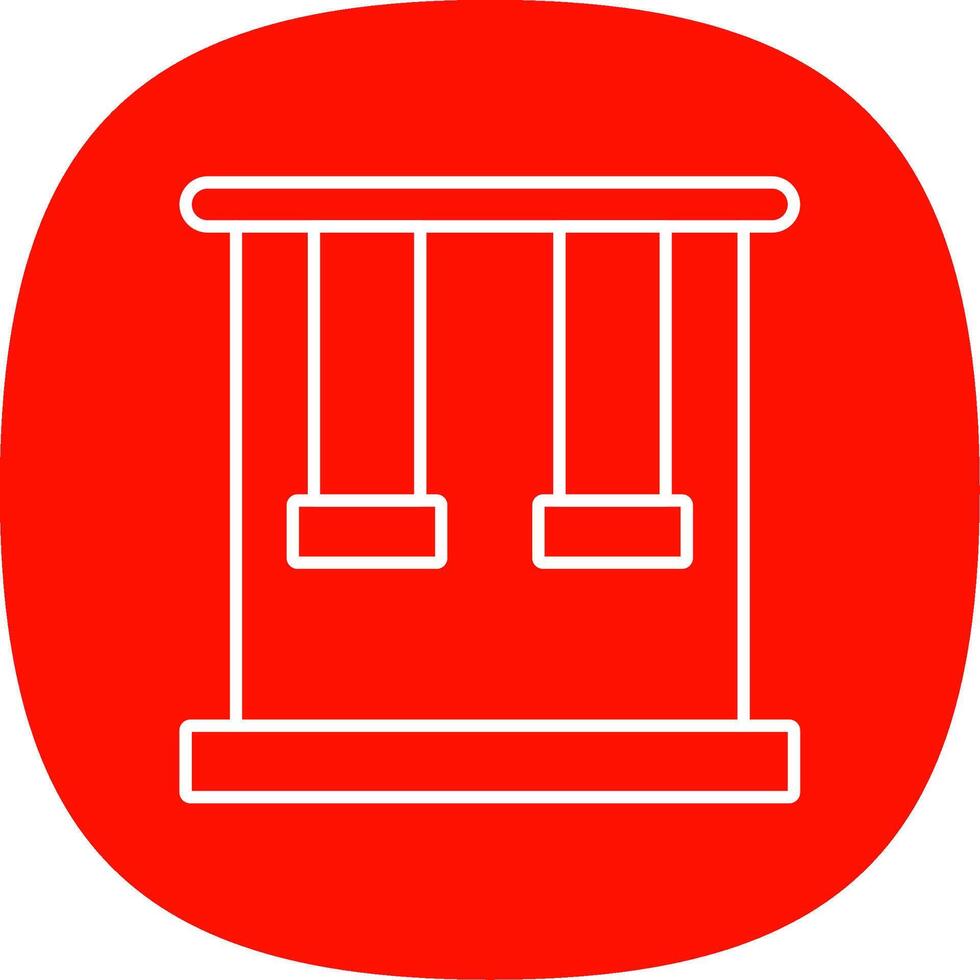 Trapeze Line Curve Icon vector