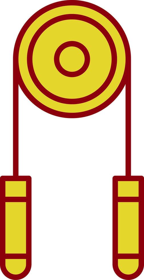 Hand Grip Line Two Color Icon vector