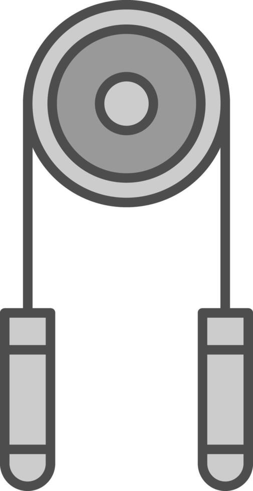 Hand Grip Fillay Icon vector