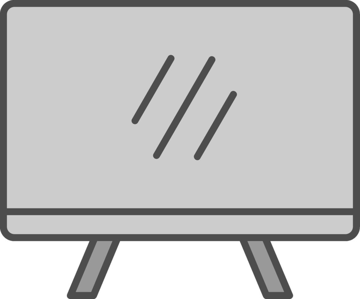 Television Fillay Icon vector