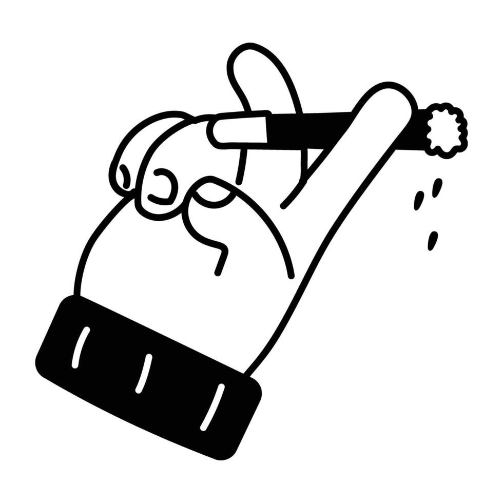 Trendy Smoking Concepts vector