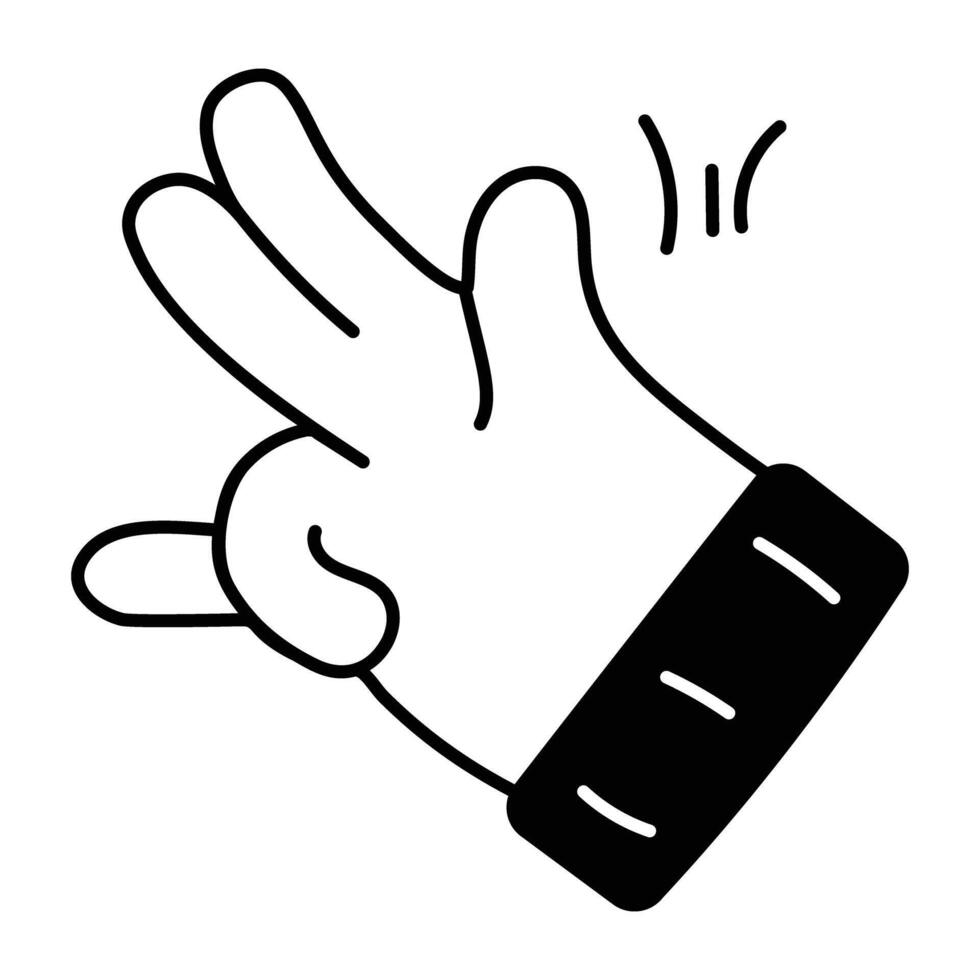 Trendy Shocker Hand vector