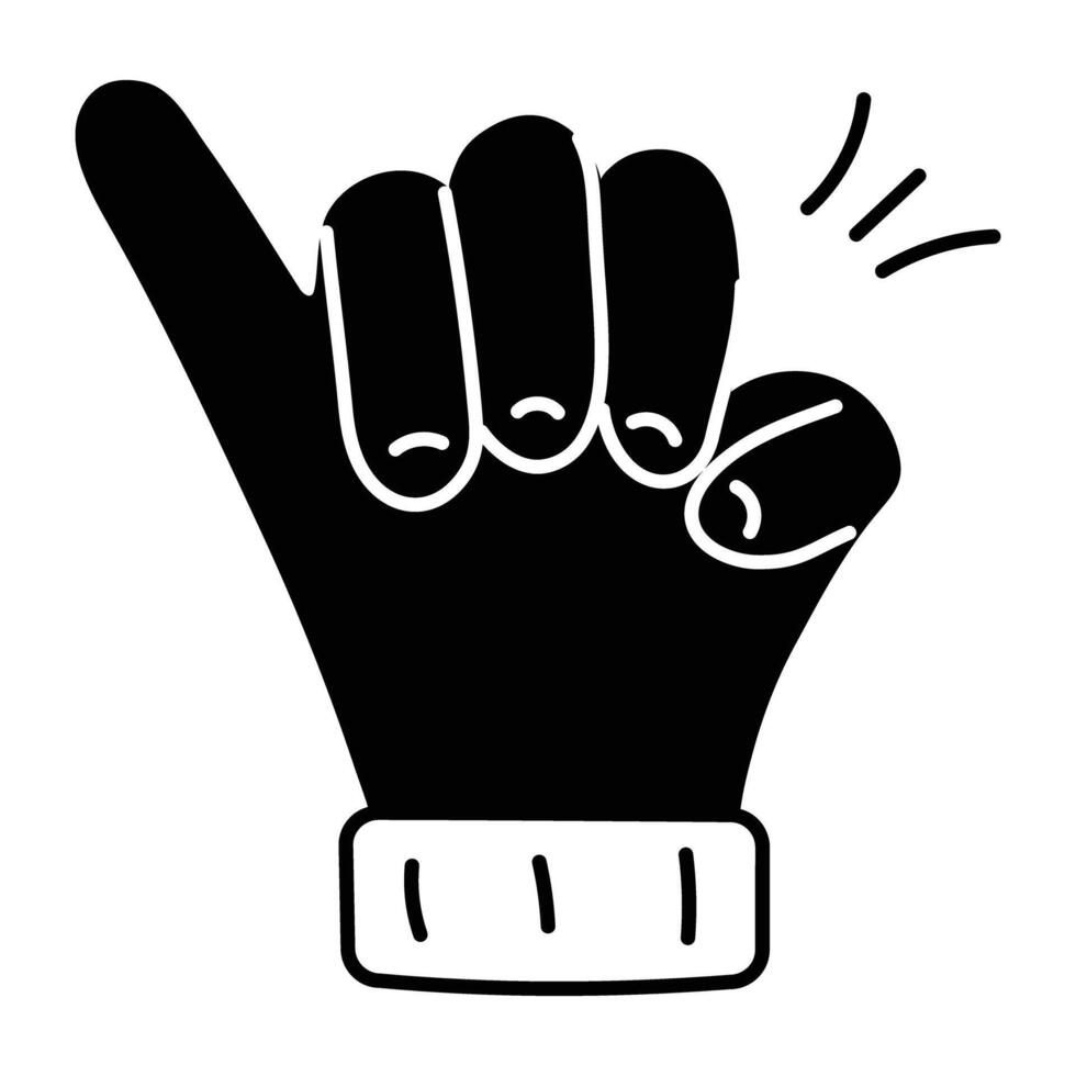 Trendy Promise Finger vector