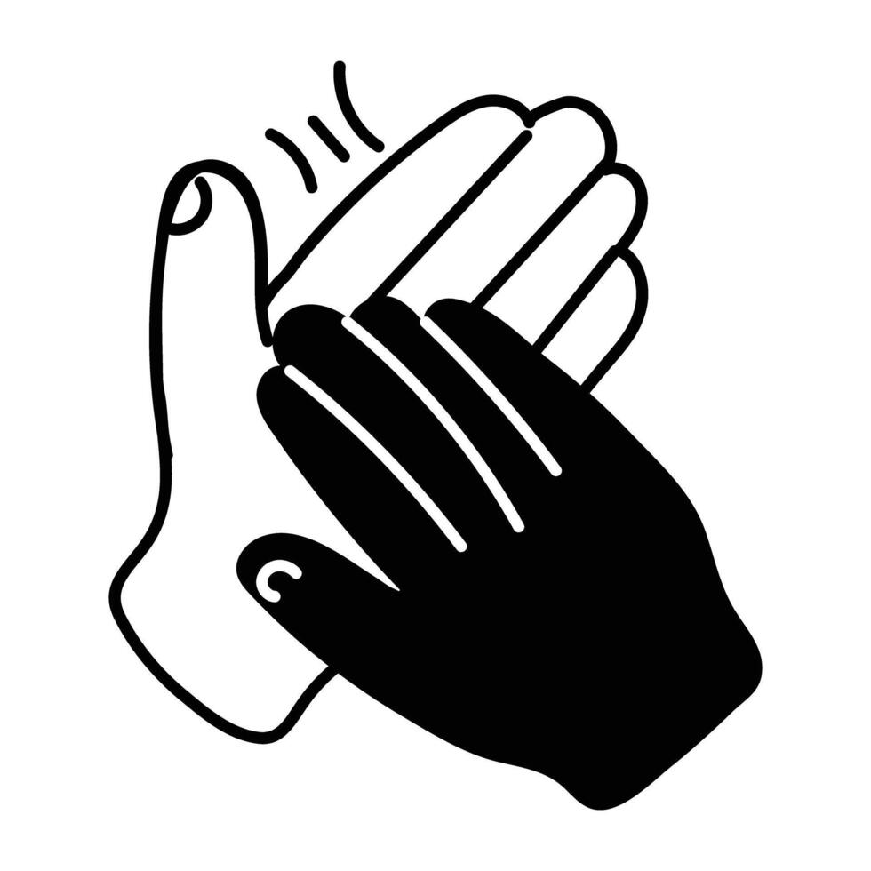Trendy Clapping Concepts vector