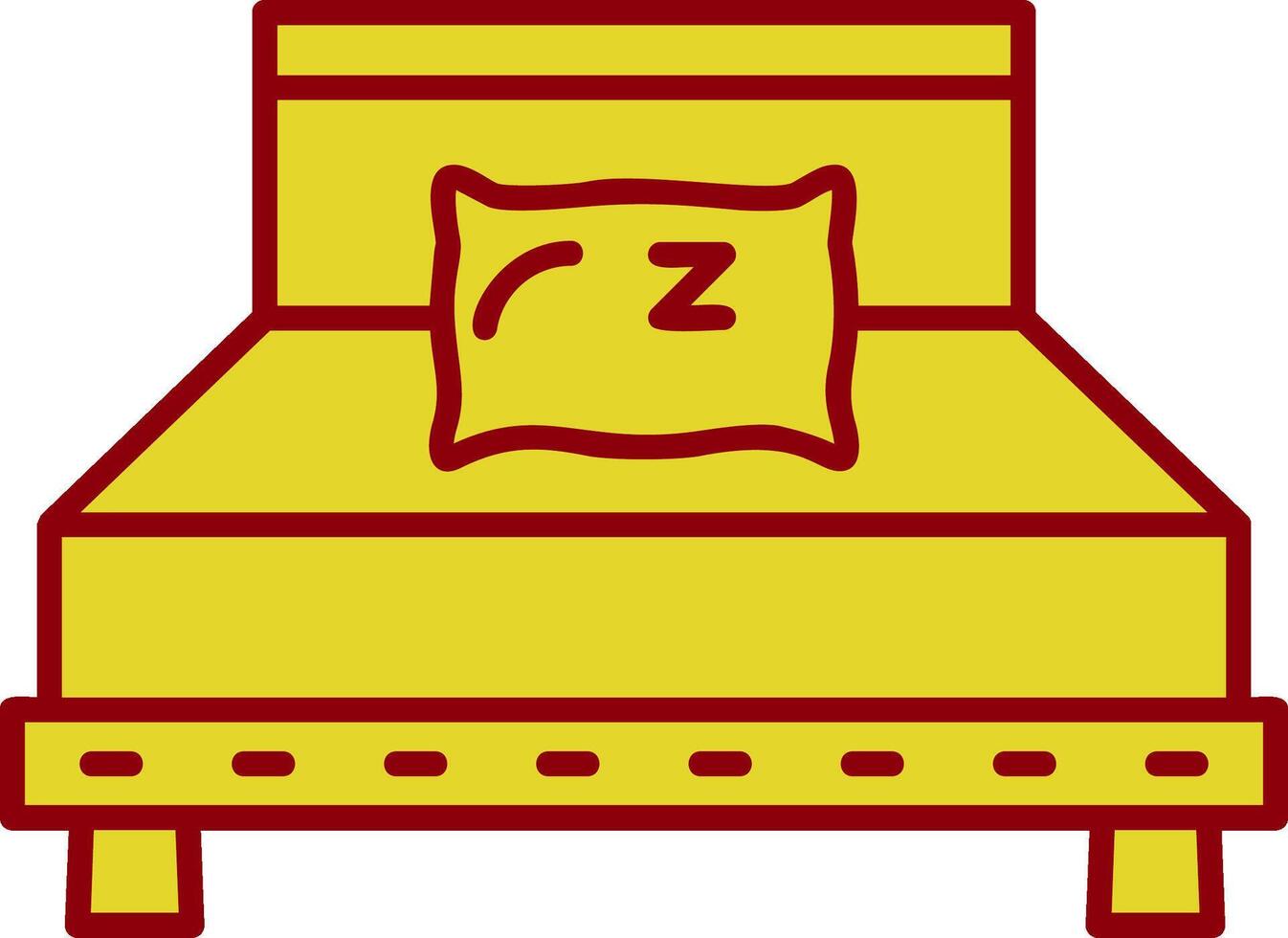 Pillow Line Two Color Icon vector