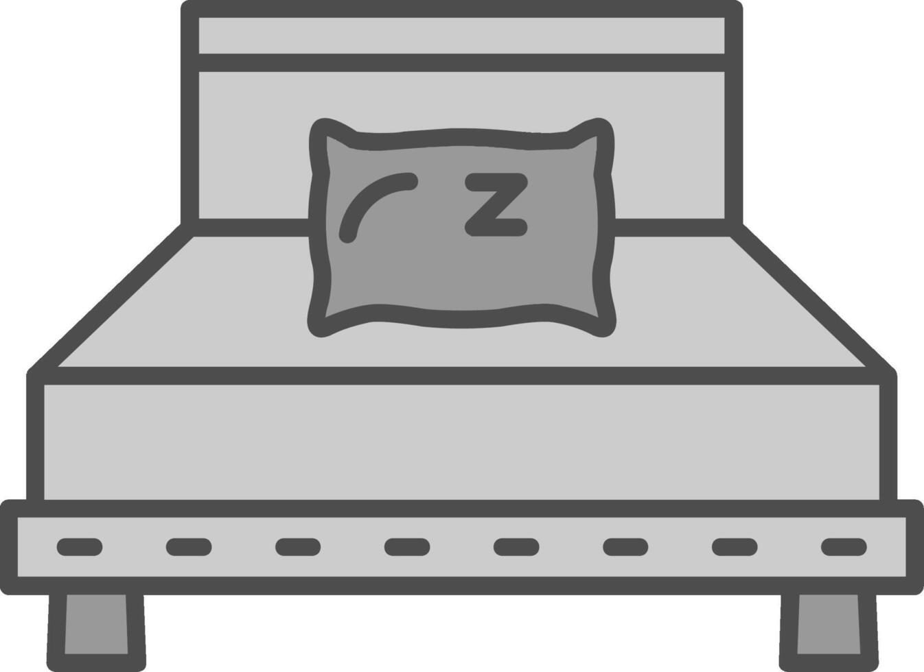 almohada relleno icono vector