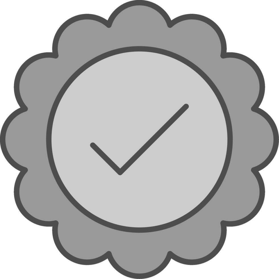 Approved Line Two Color Icon vector