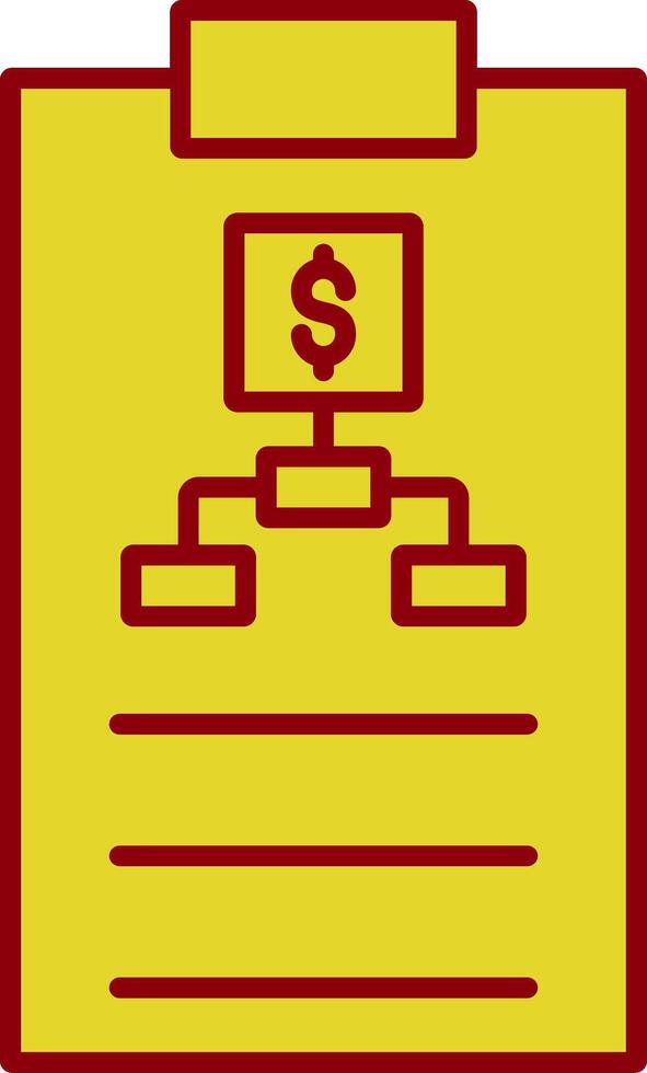 Planing Line Two Color Icon vector