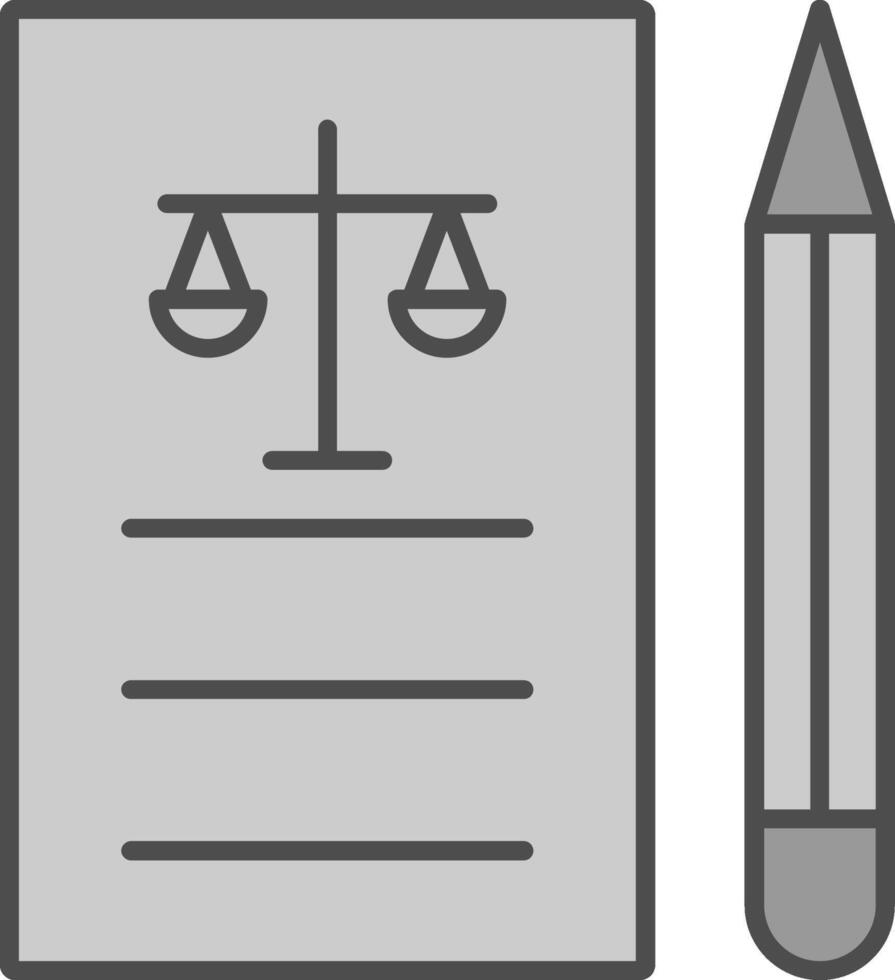 Legal Fillay Icon vector