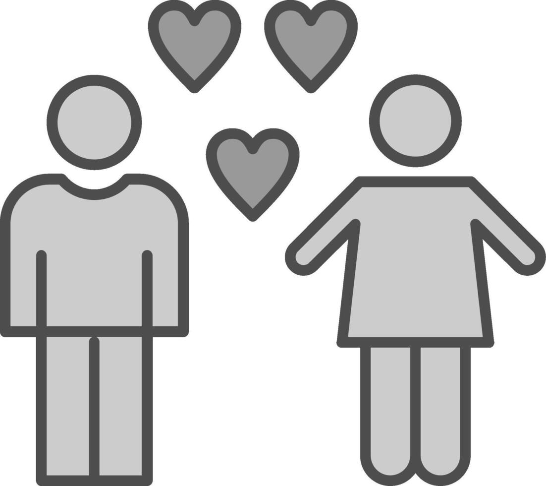 Relation Fillay Icon vector