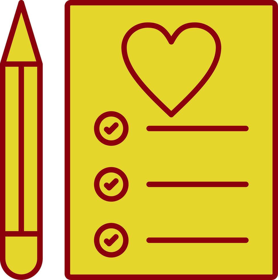 Procedure Line Two Color Icon vector