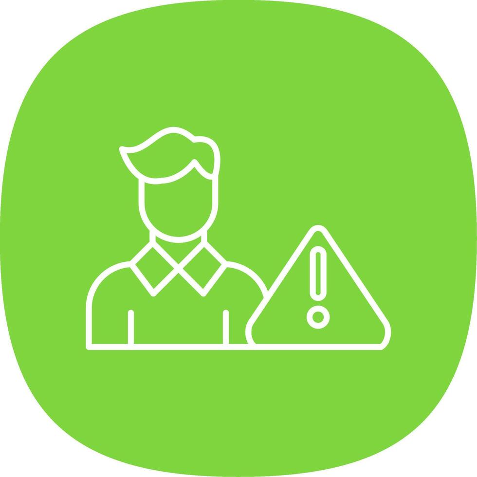 Risk Line Curve Icon vector