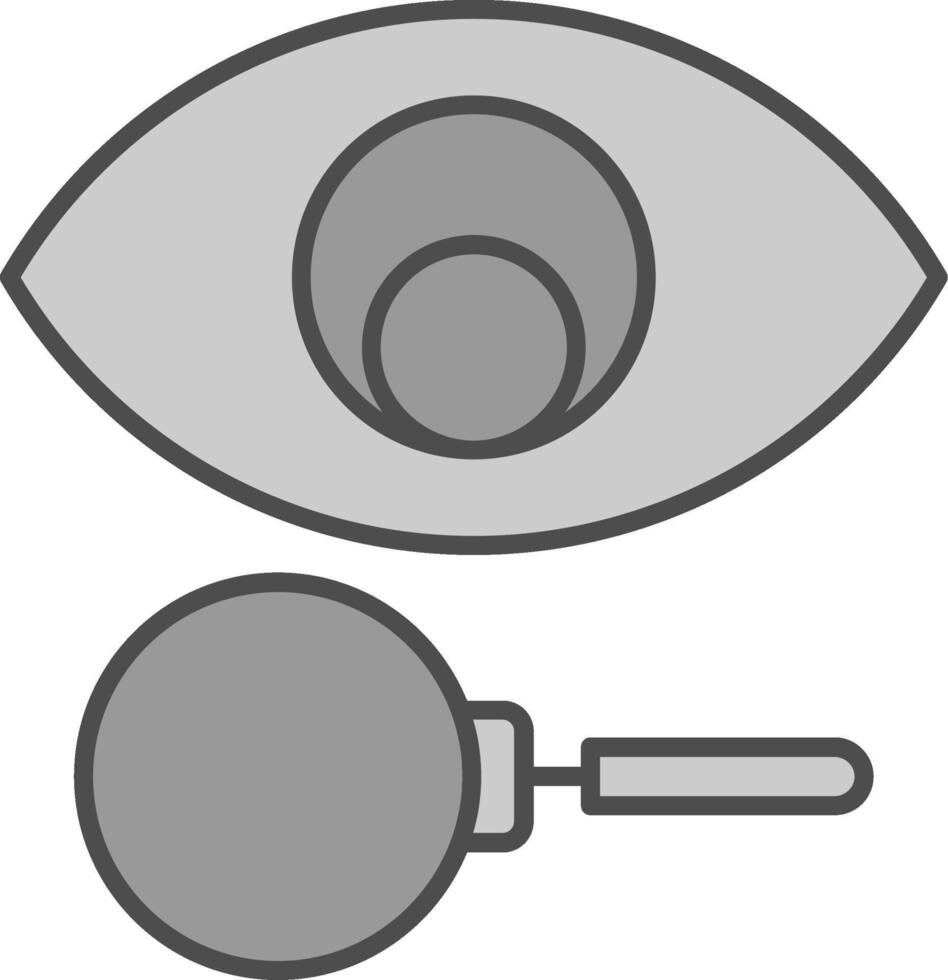 visión relleno icono vector