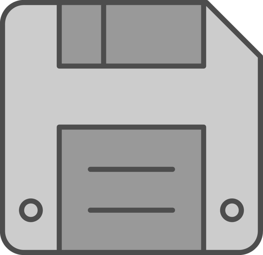 Diskette Fillay Icon vector