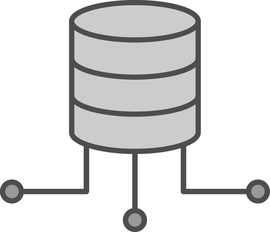 Data Connection Fillay Icon vector