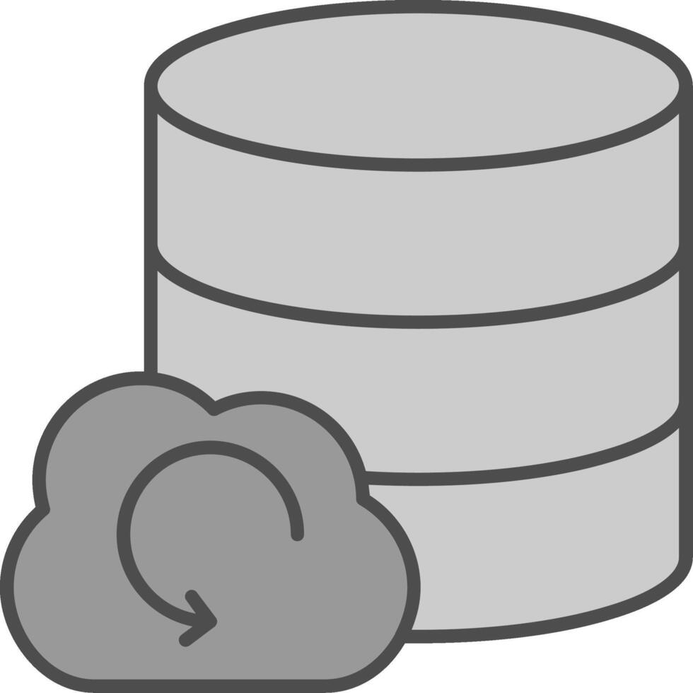 Backup Fillay Icon vector