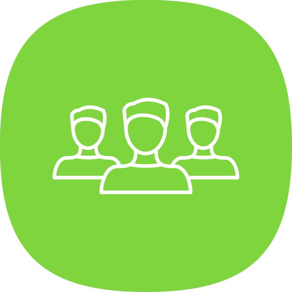 Forum Line Curve Icon vector