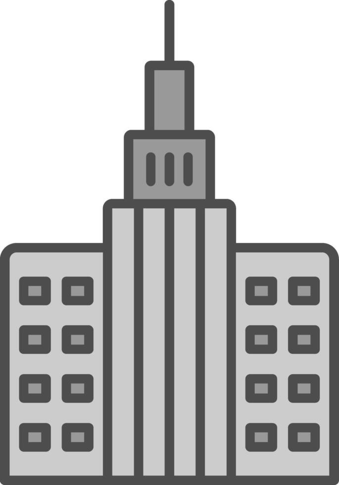 Skycraper Fillay Icon vector