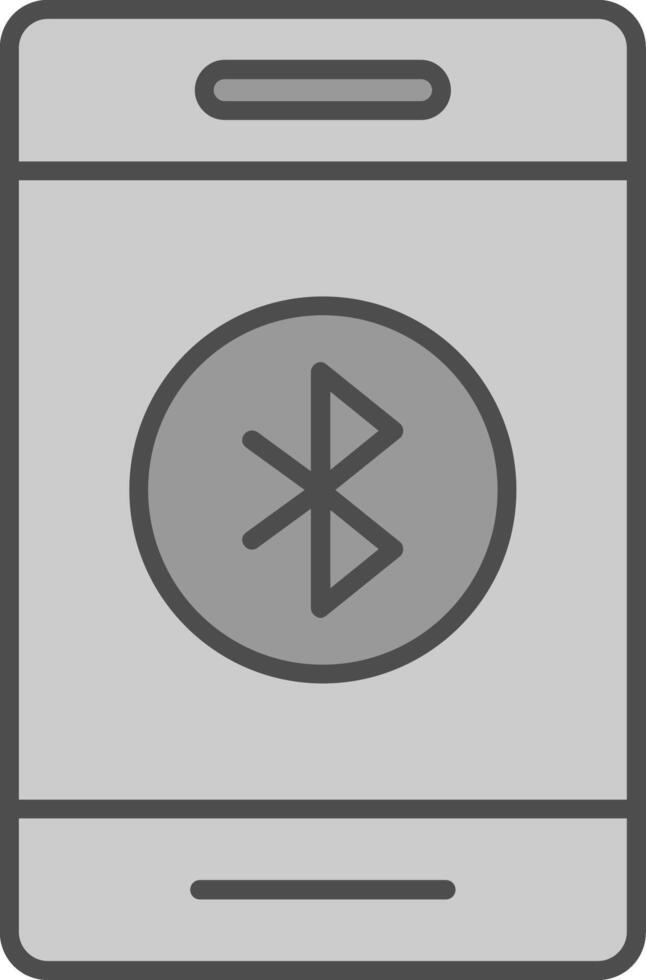 Bluetooth relleno icono vector