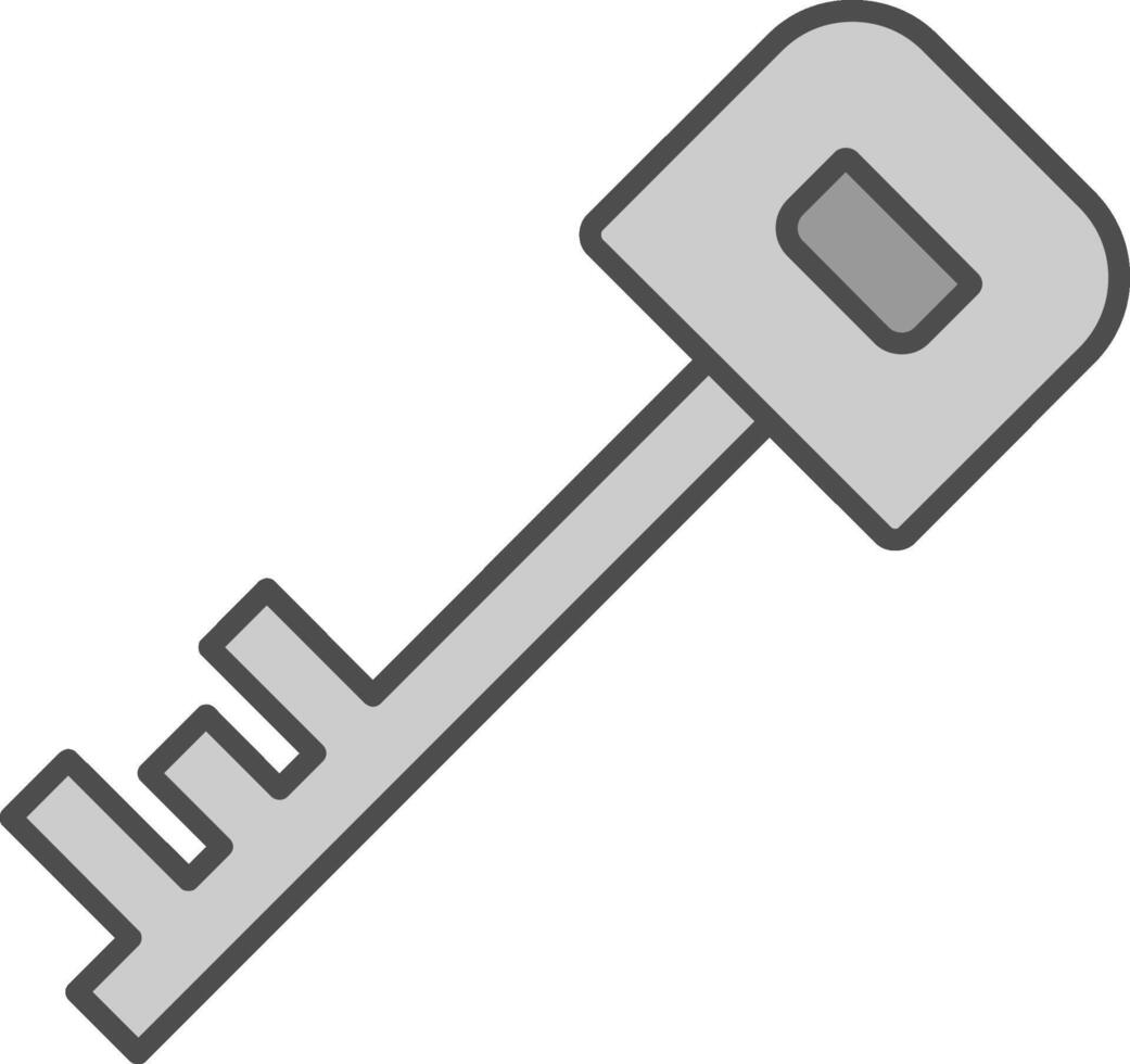 Key Fillay Icon vector
