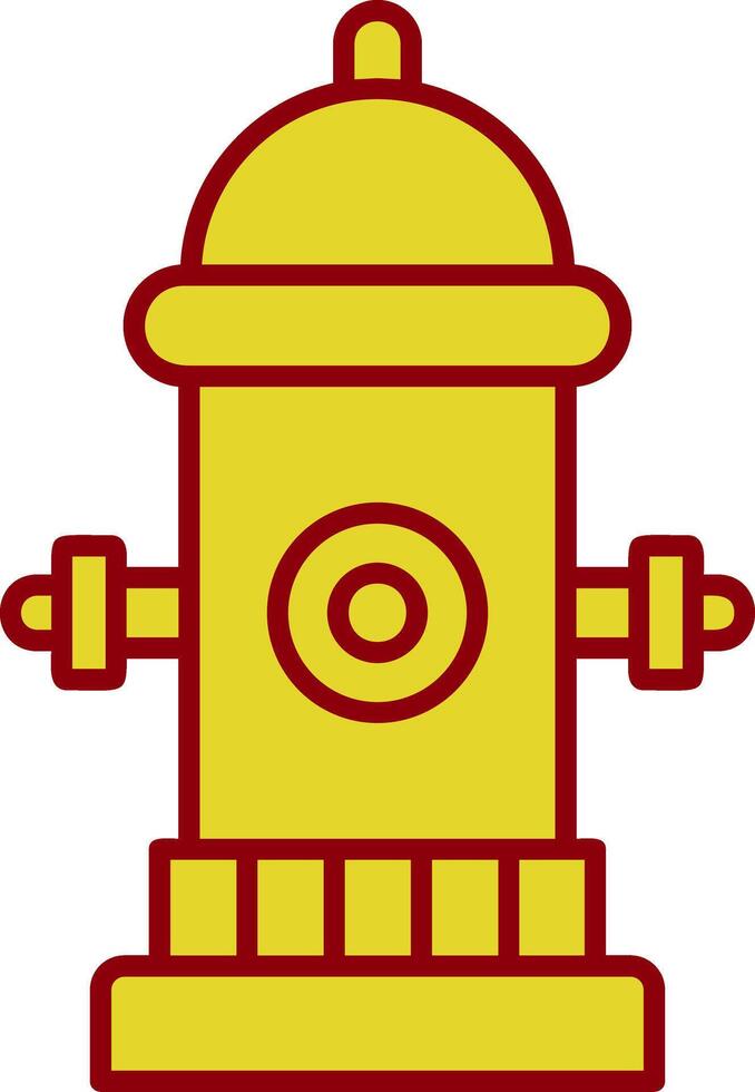 Fire Hydrant Line Two Color Icon vector
