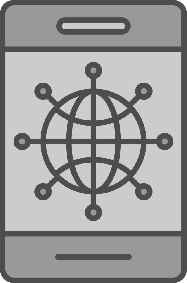 Internet Fillay Icon vector