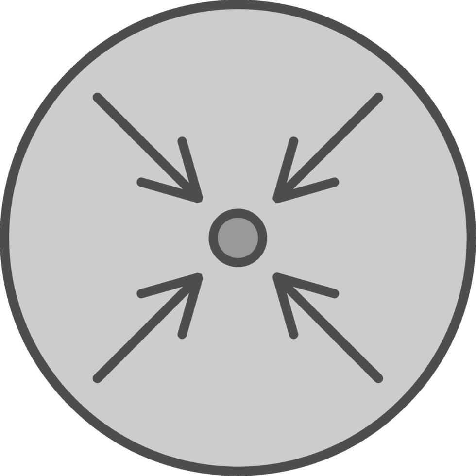 Minimize Fillay Icon vector