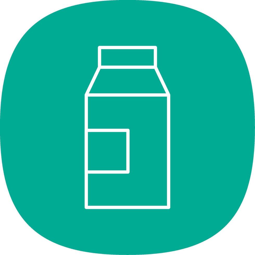 Milk Line Curve Icon vector