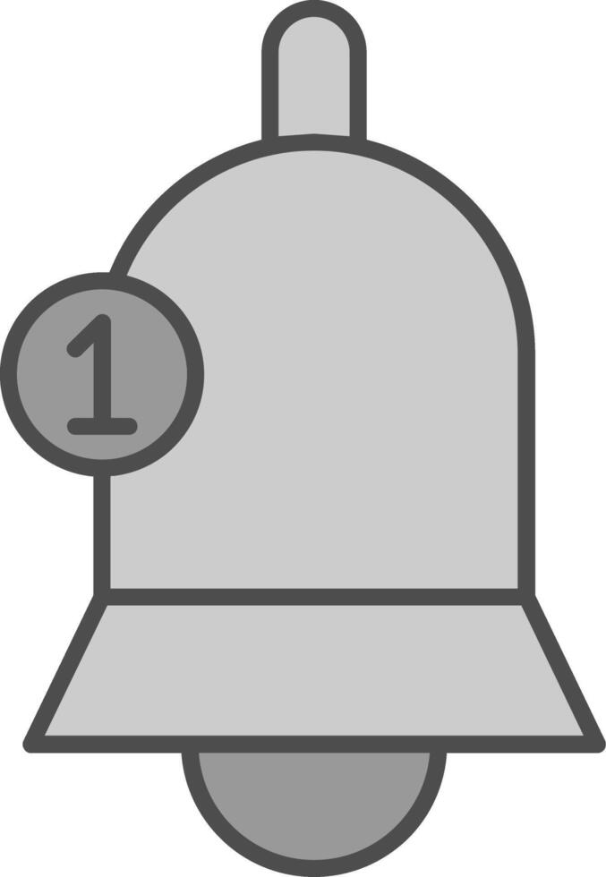 Notification Line Two Color Icon vector