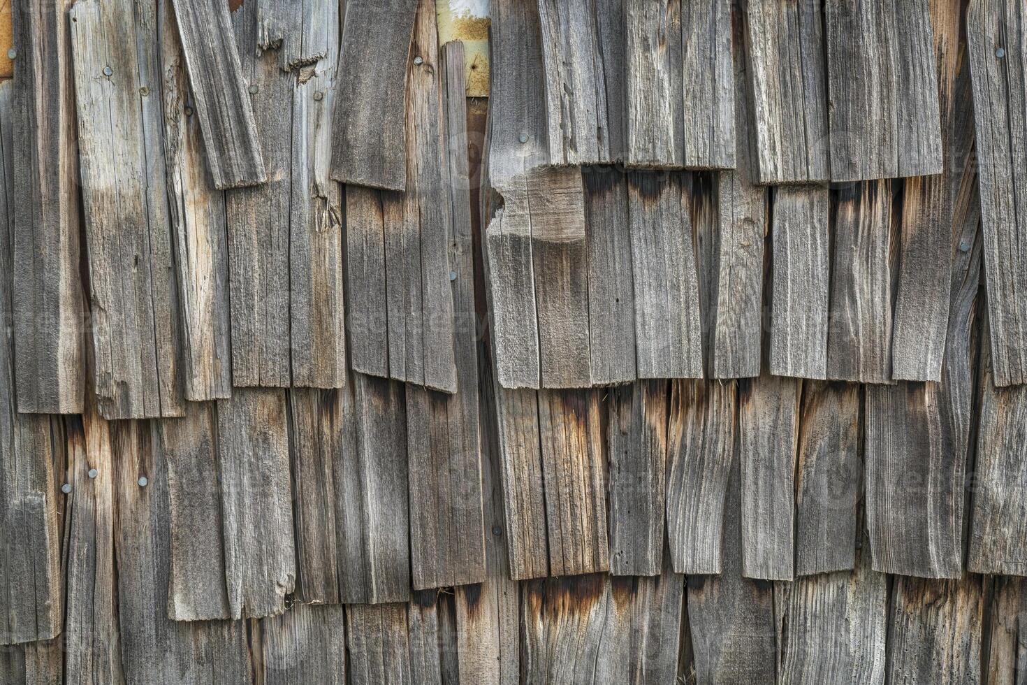weathered wooden shingles photo
