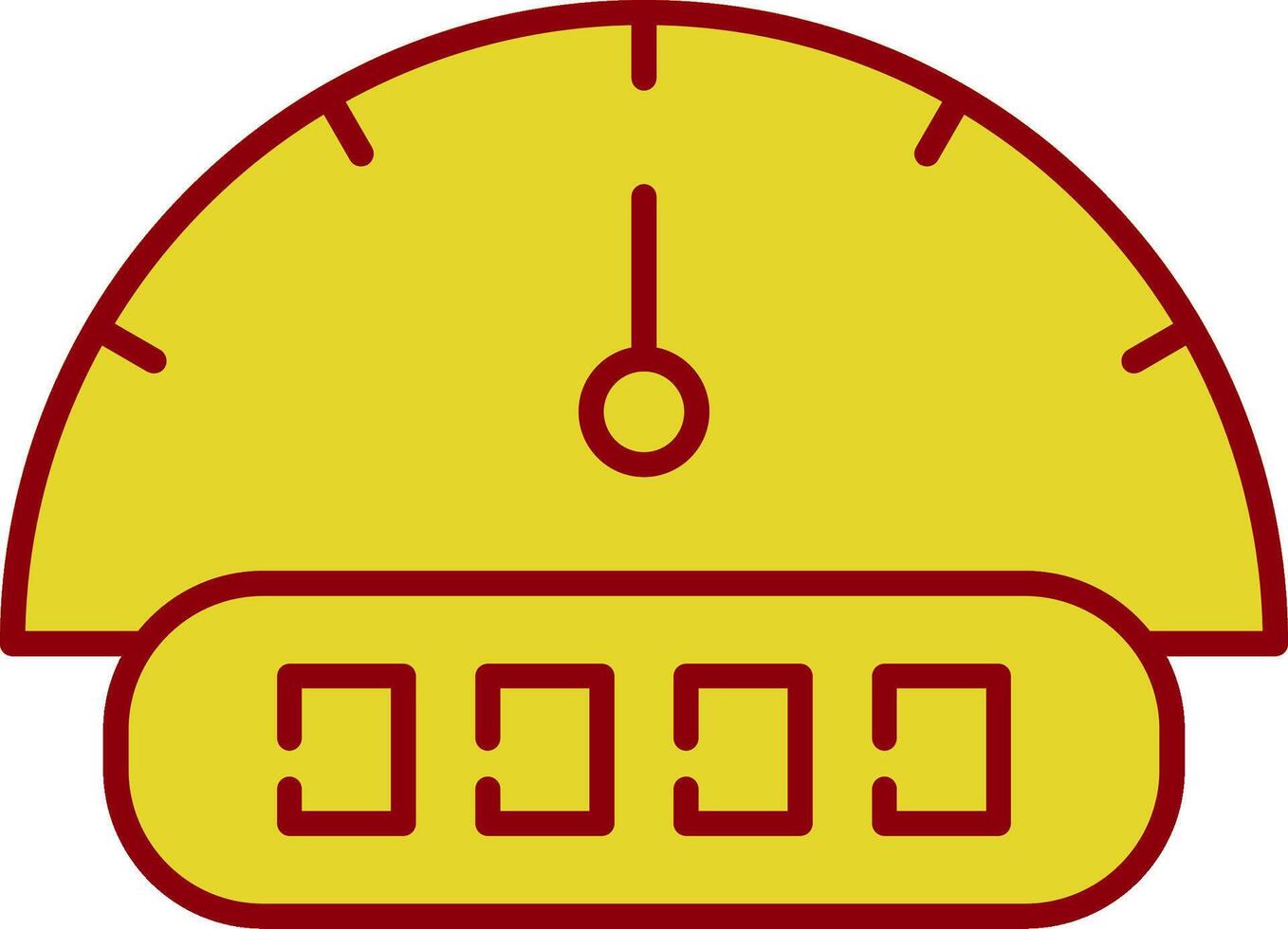 Tachometer Line Two Color Icon vector