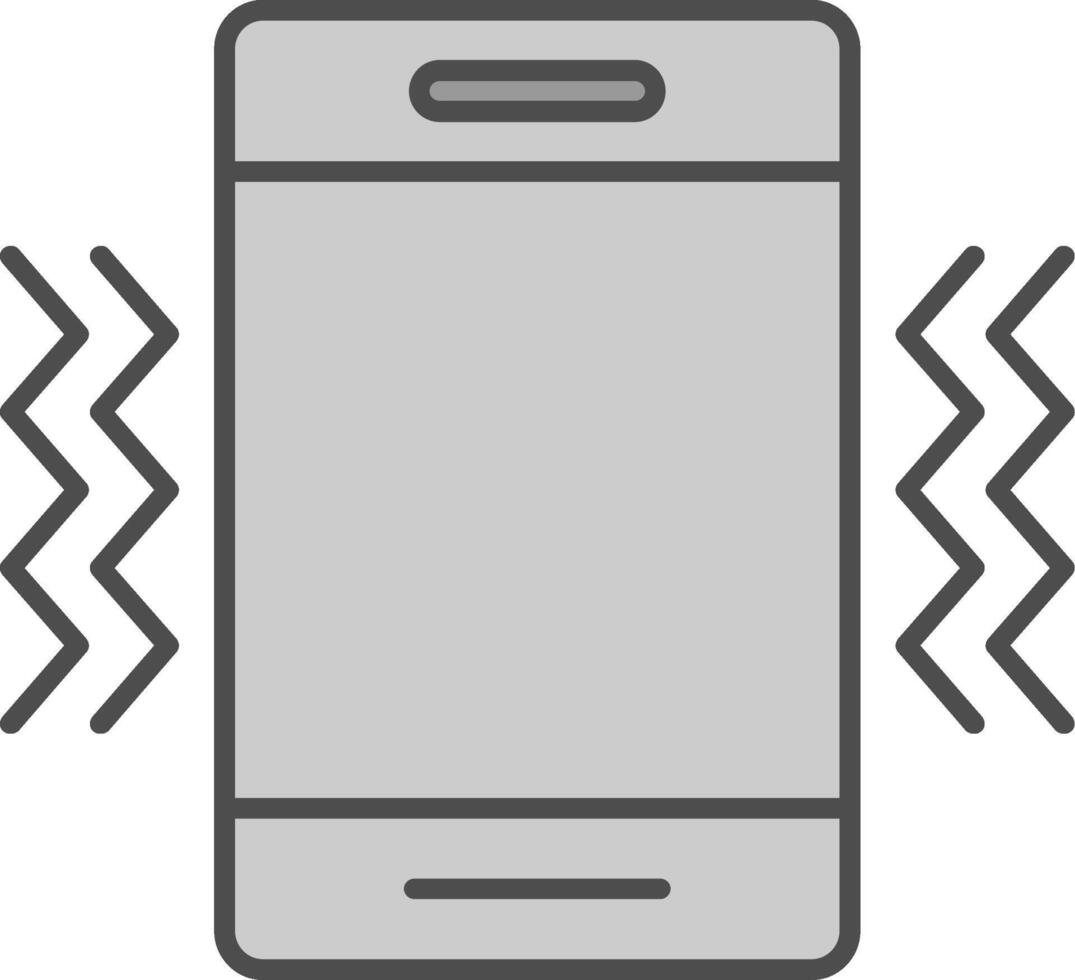 Vibration Fillay Icon vector
