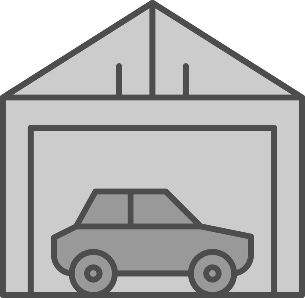 Garage Fillay Icon vector