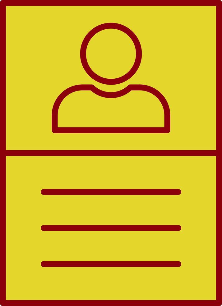 User Line Two Color Icon vector