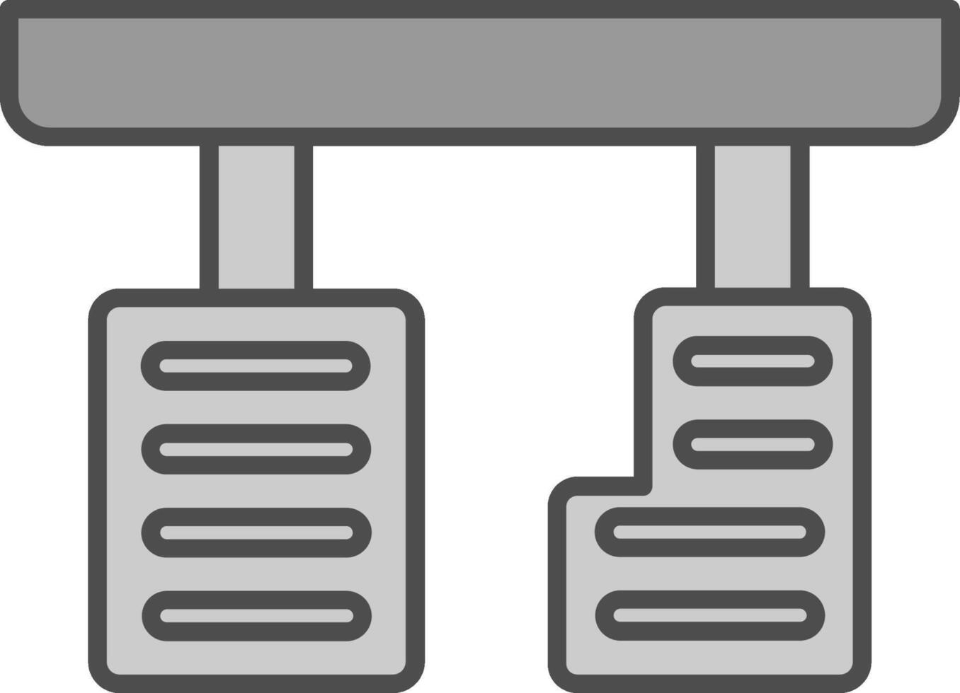 Pedals Fillay Icon vector