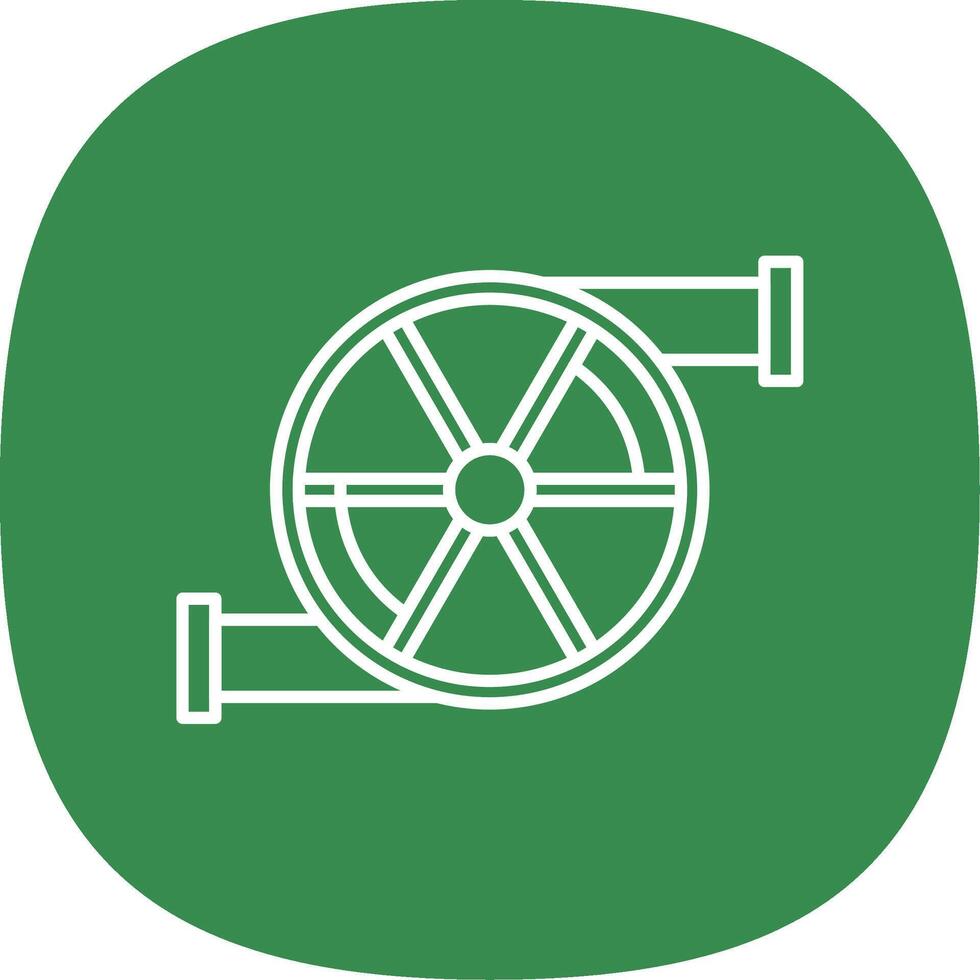 Turbo Line Curve Icon vector